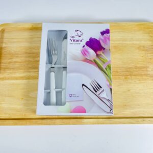 ست کارد و چنگال 12 عددی سفید ویتارا
