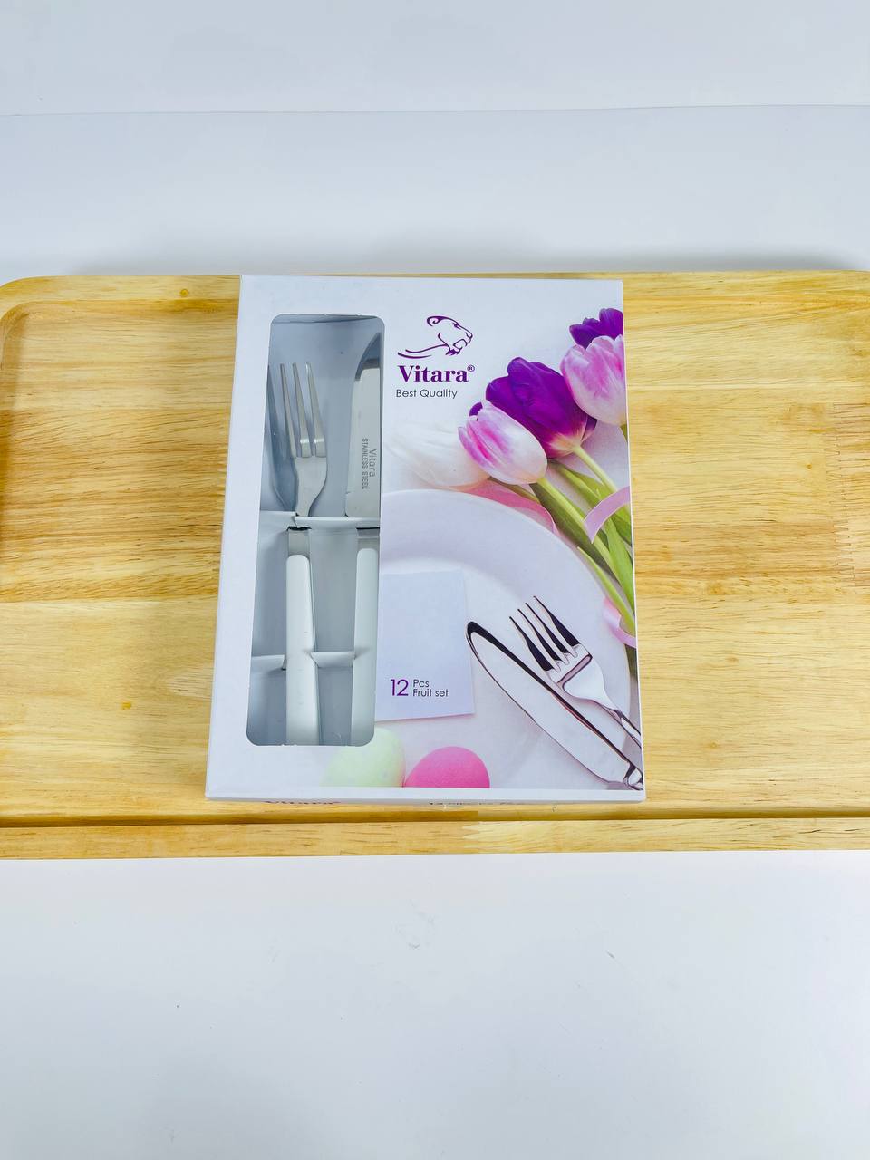 ست کارد و چنگال 12 عددی سفید ویتارا